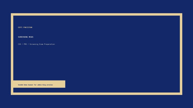 CSS Screening Preparation Banner