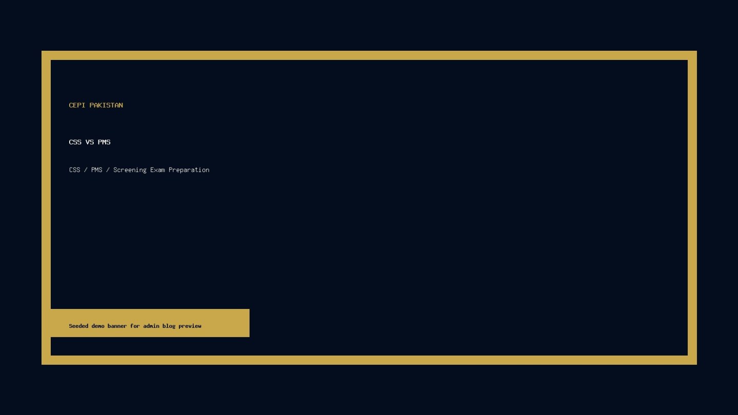 CSS vs PMS Banner